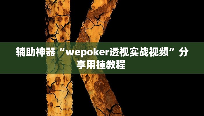 辅助神器“wepoker透视实战视频”分享用挂教程 辅助神器“wepoker透视实战视频”分享用挂教程