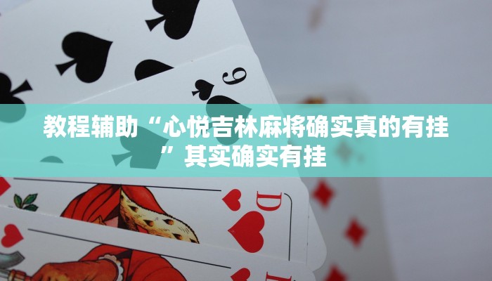 教程辅助“心悦吉林麻将确实真的有挂”其实确实有挂 
