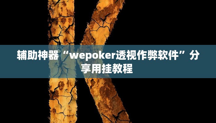 辅助神器“wepoker透视作弊软件”分享用挂教程 辅助神器“wepoker透视作弊软件”分享用挂教程