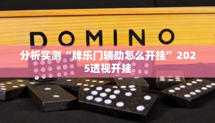分析实测“牌乐门辅助怎么开挂”2025透视开挂