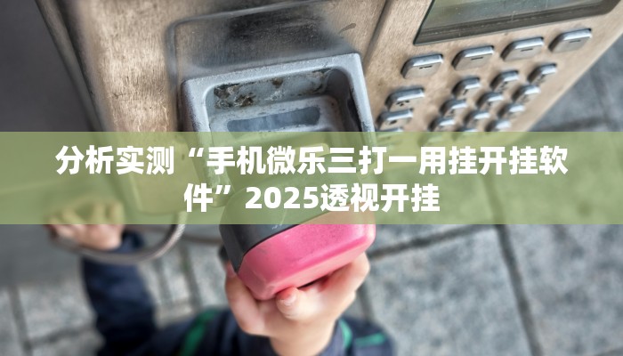 分析实测“手机微乐三打一用挂开挂软件”2025透视开挂