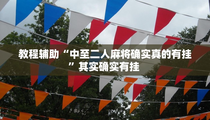 教程辅助“中至二人麻将确实真的有挂”其实确实有挂 