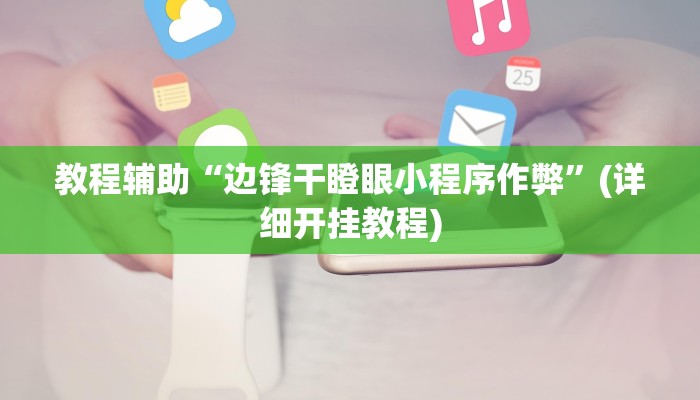 教程辅助“边锋干瞪眼小程序作弊”(详细开挂教程)