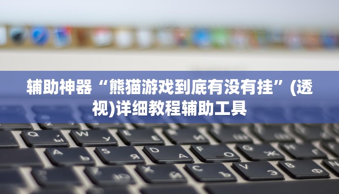 辅助神器“熊猫游戏到底有没有挂”(透视)详细教程辅助工具