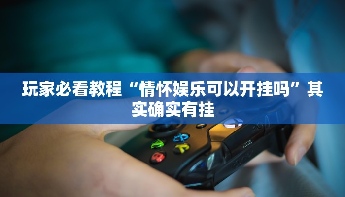 玩家必看教程“情怀娱乐可以开挂吗”其实确实有挂